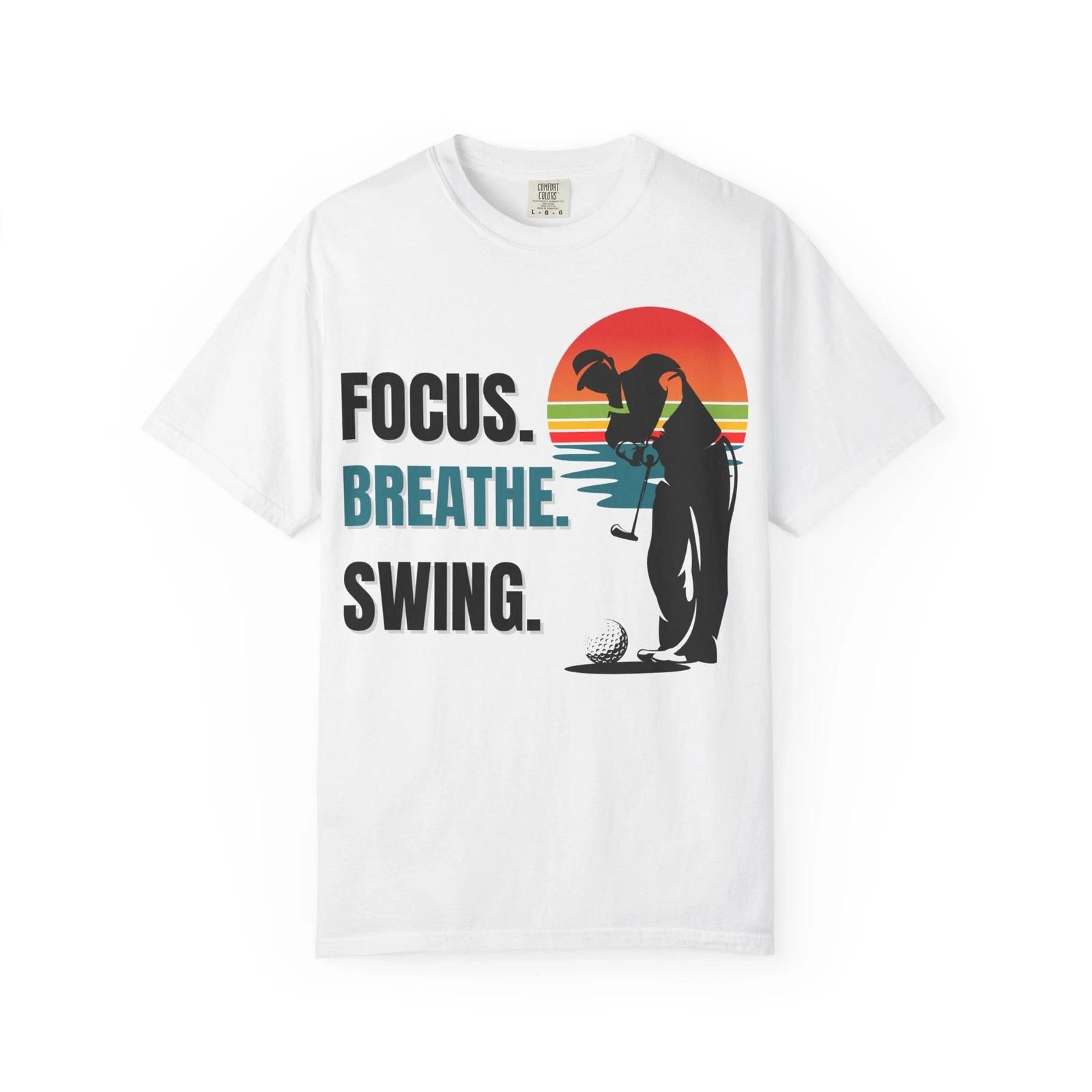 Retro Golfing Unisex Children s Children s T  Children s T-shirt - Focus Breathe Swing - Perfect Gift for Golf [...] 150