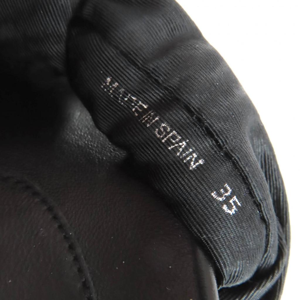 Great JIMMY CHOO Sandals Kes Black Synthetic Fiber Women 35 Used