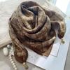 Spring & Autumn Silk Scarf: High-End Korean Style, Magnetic Buckle, Neck Protection, Versatile Temperament, Women's Square Scarf