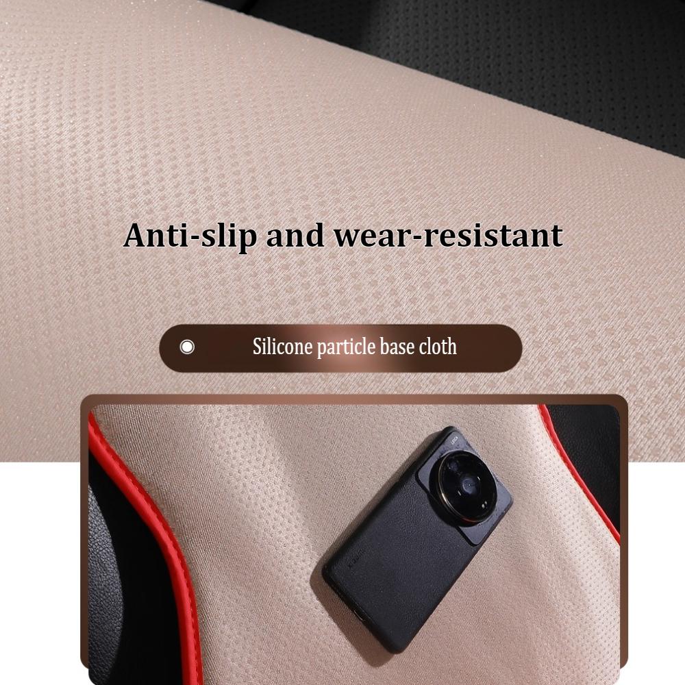 2 Seater Premium Perforated PU Leather Car Seat Covers 3D Stitching Soft Comfortable Breathable with Storage Pockets