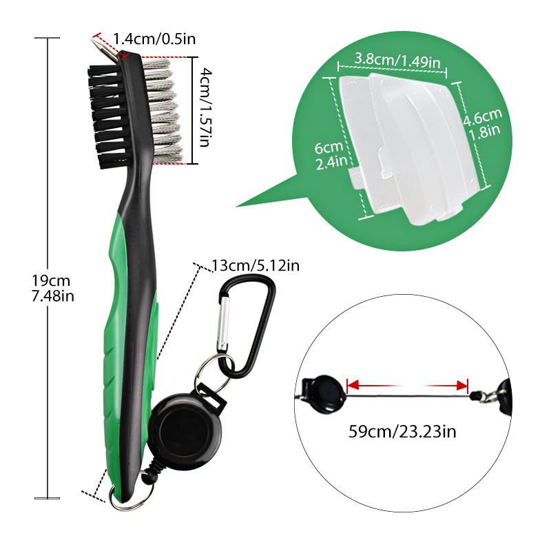 Golf Club Cleaner Golf Cleaning Brush With Carabiner Groove Sharpener Cleaner Multi Style Golf Sports Accessories Drop Ship 5