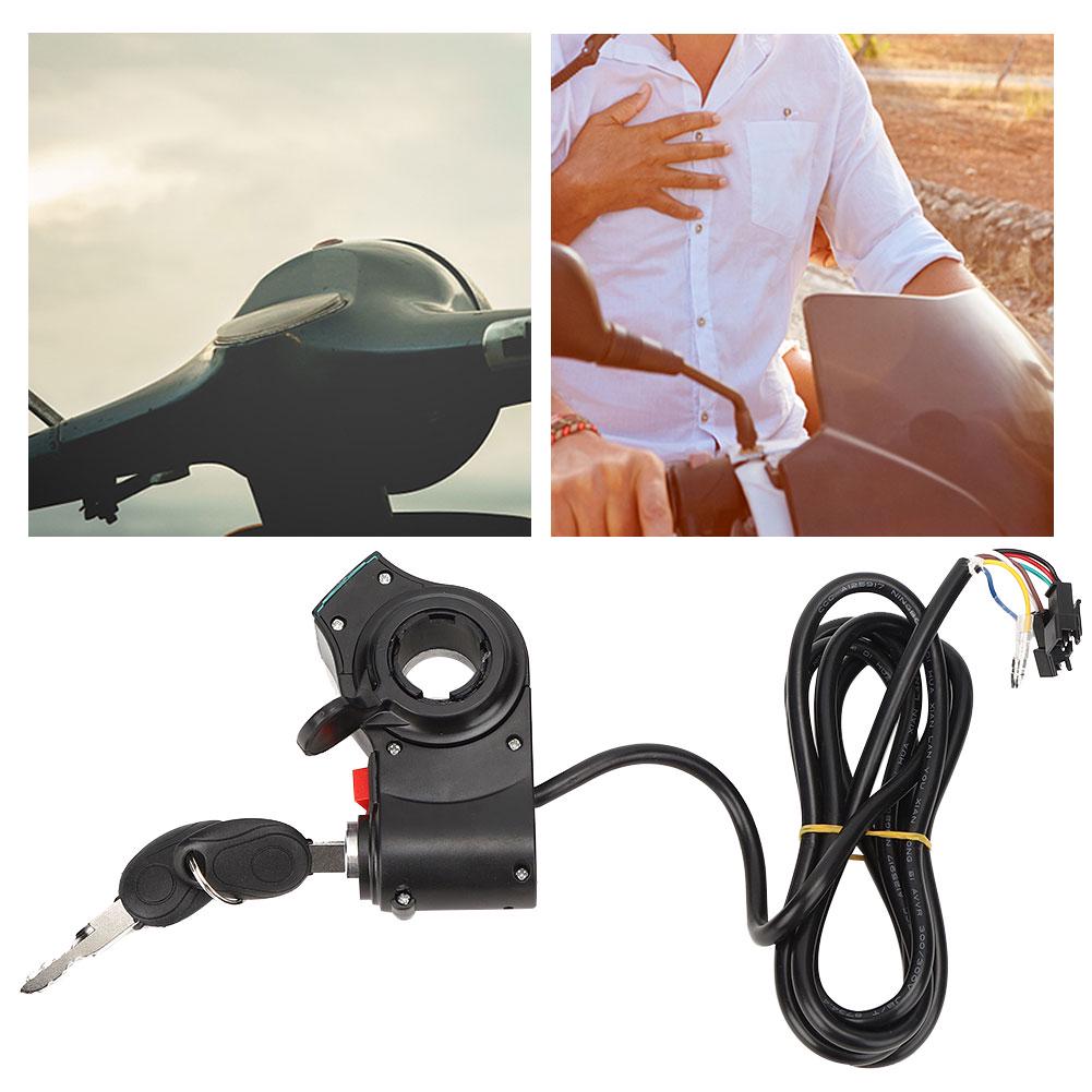 Red Screen Thumb Lock and Switch Electric Scooters Throttle Grip Accessories Black