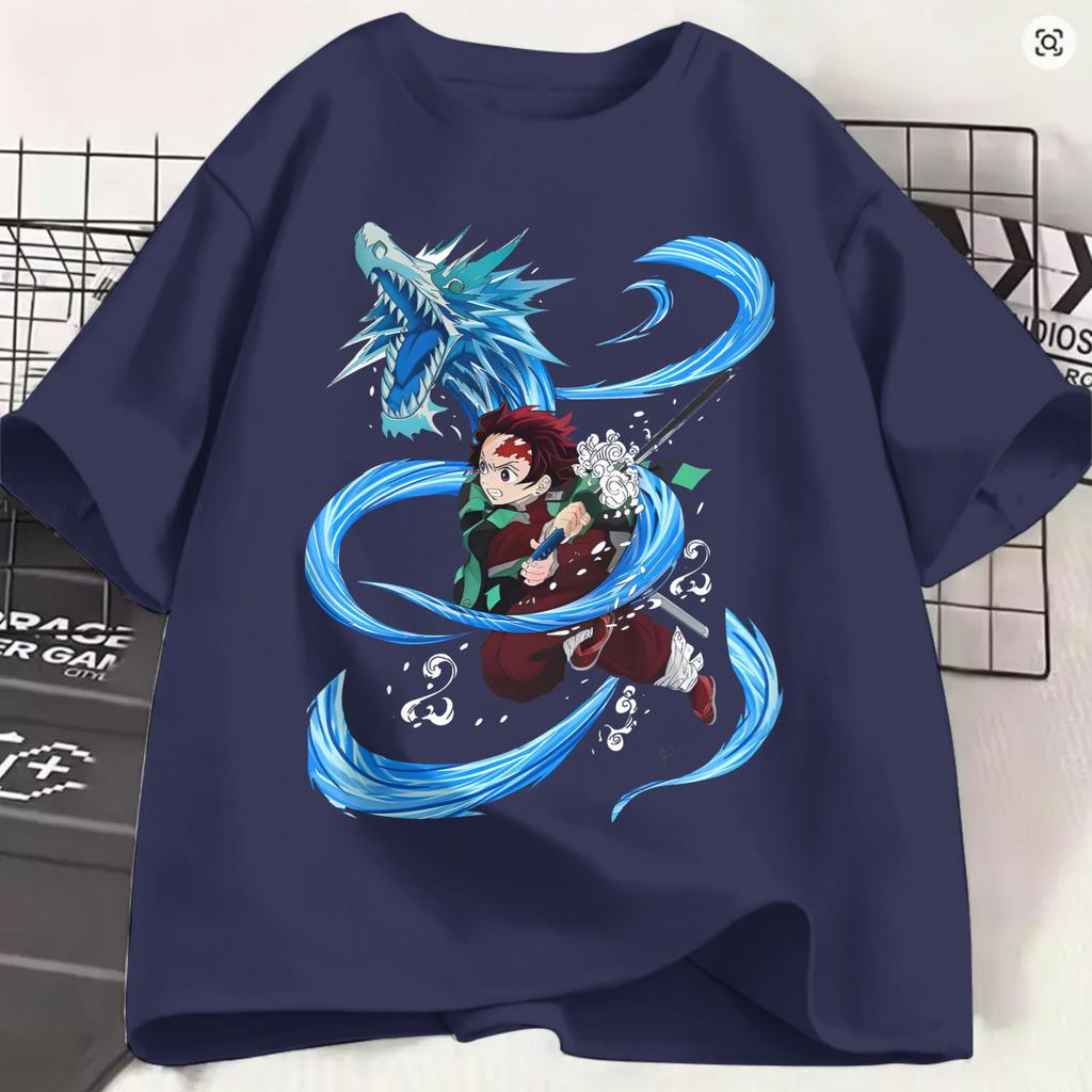 Casual Tshirt Summer Kamado Tanjiro Hipster Tshirts Demon Slayered Cotton Tee Shirt For Unisex Awesome Pattern Short Sleeve Tees