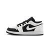 Air Jordan 1 Abrasion Resistant Low Top Vintage Basketball Shoes Unisex Black White 553558-067(team1098)