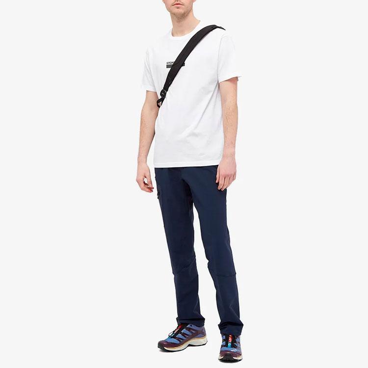 STONE ISLAND Small Logo One T-Shirt White Men Tops 74152NS55-V0001