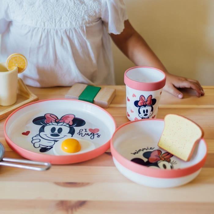Pack repas 2eme âge THERMOBABY MINNIE - Assiette + bol + gobelet + set de 2 cuilleres