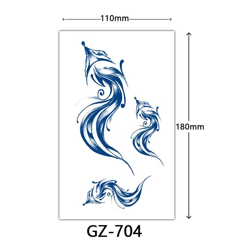 Autocolante Tatuaj cu Suc, Autocolante Tatuaj Herbal, Autocolante Tatuaj Semi-Permanent cu Litere Engleze Tatuaj