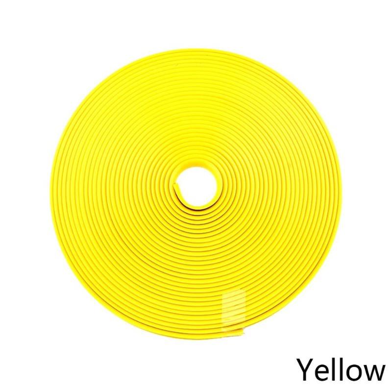 8M/ Rotolo Strisce per Cerchioni Auto Veicolo Colore Protezioni Cerchioni Ruota Striscia Decorativa Linea di Protezione Pneumatico Profilo in Gomma Striscia di Finitura Linea di Protezione Pneumatico