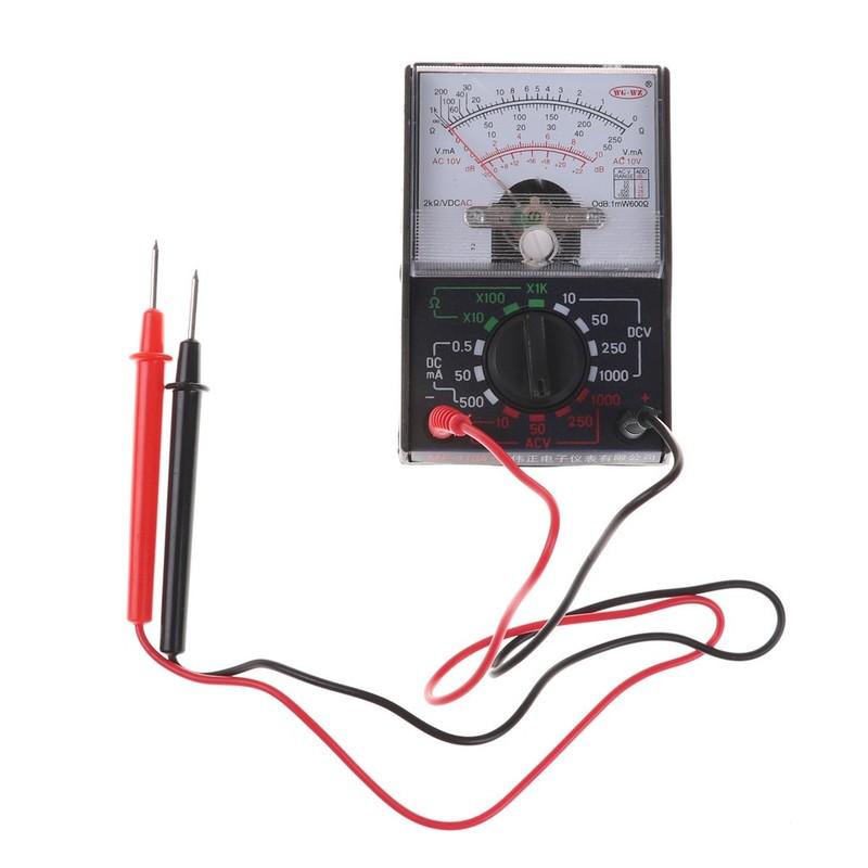 MF-110A Analogowy Multimetr AC/DC Z Sonda Pomiarowa Dc/ac 250V 1000V Woltomierz 250ma Amperomierz Miernik Analogowy Multimetr Tester Mf-110a