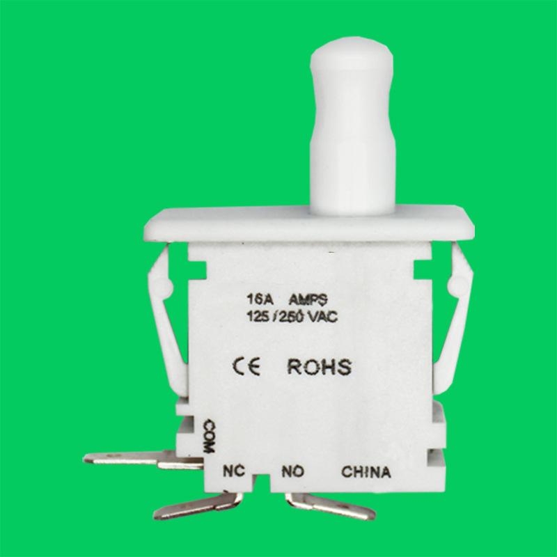 Push Button Pul-Push 3Pin Door Switch Pull Out To Lock Cheat Selflocking Function Door Switch 16A Refrigerator Door Switch