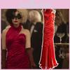 Luxuriöses Cruella De Vil Cosplay-Outfit Inklusive Rock Und Handschuhen Für Damen