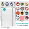 Homgaty Badge Storage 57mm 10 Pages Display Badge Storage Case for Favorite Holds up to 120 A4 120 Large Protective Anime, Badges, Display,