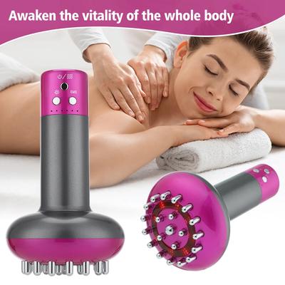 Recharable Guasha Massage Electric Meridian Body Brush 6-Speed Bady Shapping Massage Anti Cellulite Guasha Apparatus Fat Burner