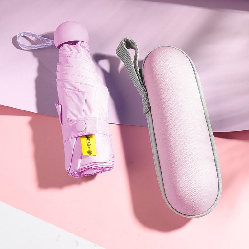 Kompaktní mini slunečník s dvojím použitím: UV ochrana a přenosná sluneční clona