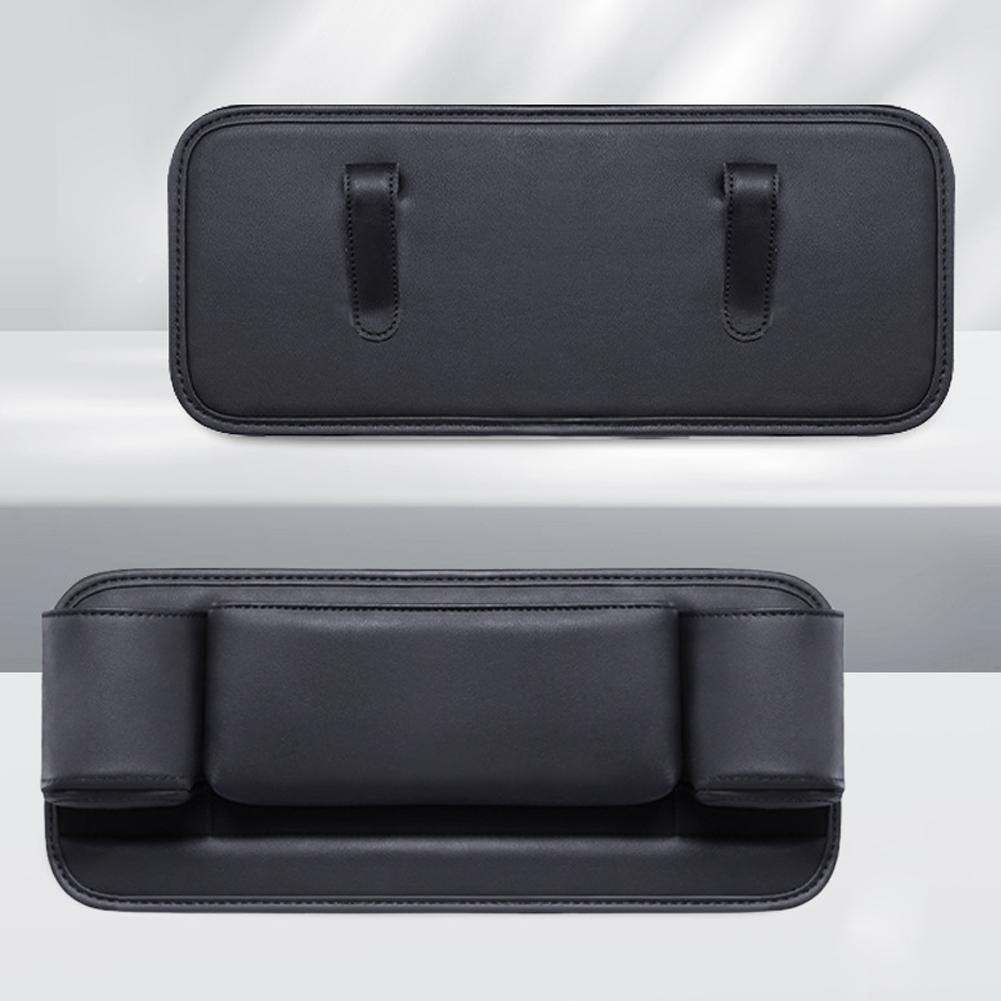Organizer per sedile posteriore per auto Borsa portaoggetti multifunzionale per schienale in pelle Portabottiglie per sedile posteriore