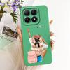 Casing For Xiaomi 15T 5G Cover Silicone Luxury Fashion Flowers Kawaii Cute Painted Shockproof Phone Case 25069PTEBG