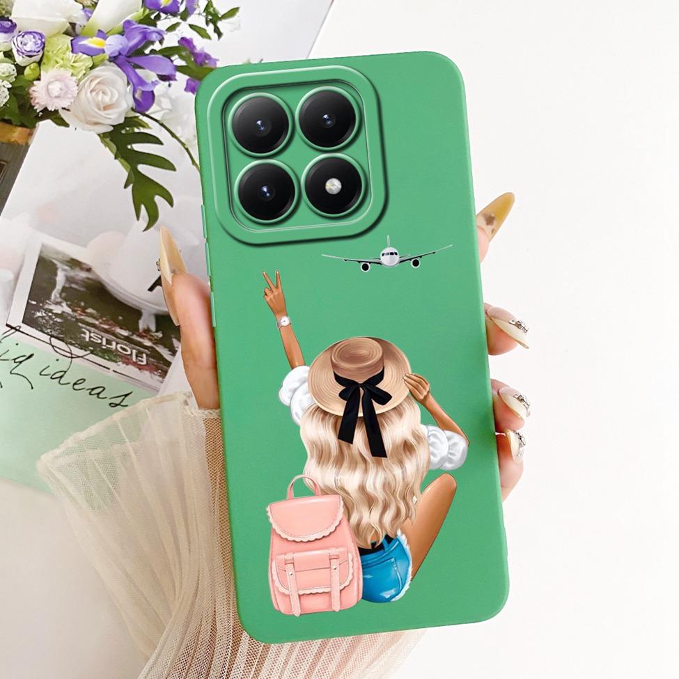 Casing For Xiaomi 15T 5G Cover Silicone Luxury Fashion Flowers Kawaii Cute Painted Shockproof Phone Case 25069PTEBG