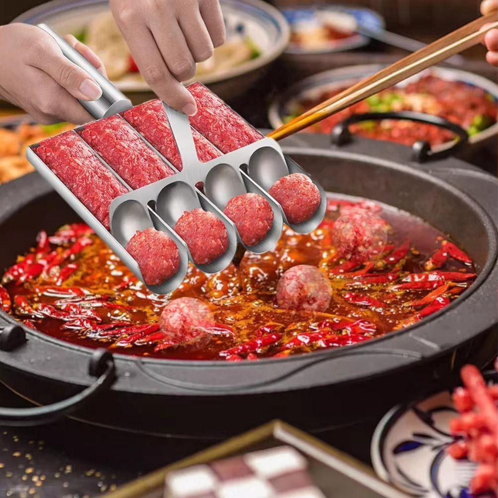 Easy-Release Meat Making Ball Mold Stainless Steel Meatball Maker Tool  Household