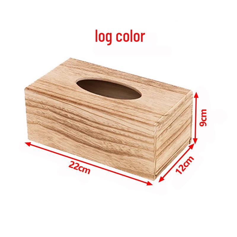 Bamboo Wood Paper Towel Box - Modern Desktop & Car Storage, Creative Bamboo Material, Suitable for Home.