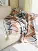 Bohemian Knitted Blanket Sofa Throw - Air Conditioning Bed Cover & Woven Leg Cover