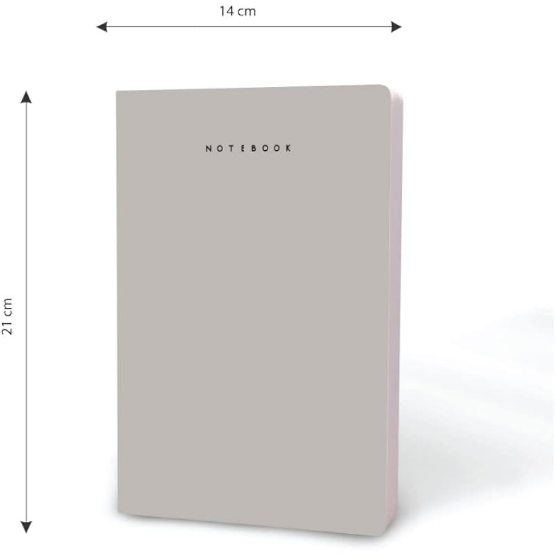 Factor Notes A5 Notebook: 90 Gsm | Ruled | 160 Pages (Neutral Grey)