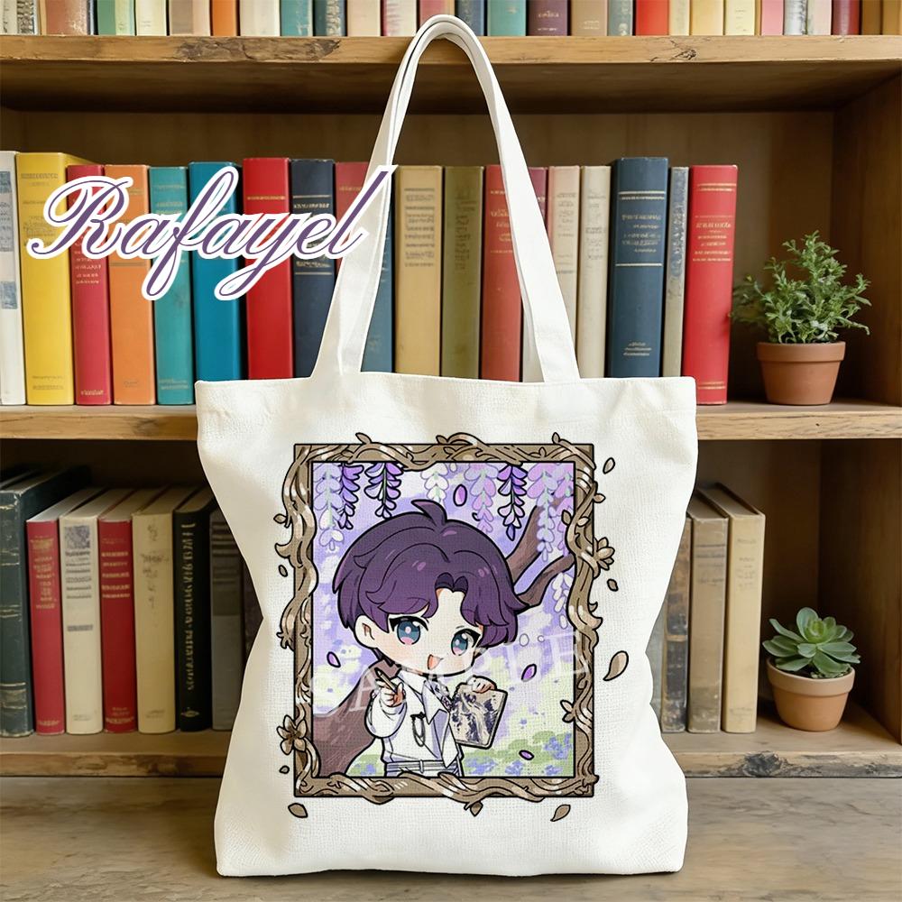 Love and Deepspace Cartoon Canva Bag Sylus Rafayel Zayne Xavier Caleb 35x40CM Romantic Spring Anime Fans Character Shoulder Bag