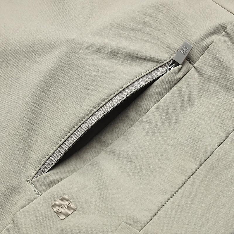FILA Comfortable Straight Commuter Casual Pants Men bottoms White Deep-Khaki F11M633805FDK