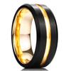 Fashion 8mm Tungsten Wedding Rings For Men Black Brushed Brick Pattern Men Stainless Steel Rings Wedding Jewelry