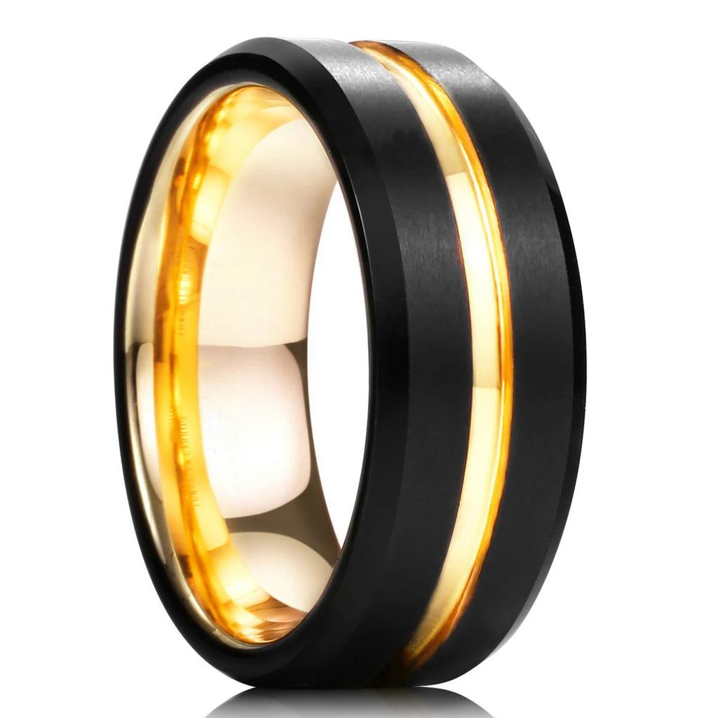 Fashion 8mm Men Stainless Steel Celtic Knot Rings Viking Infinity Intertwined Cross Rings for Men Wedding Band Jewelry Gifts