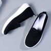 Fashion Spring Summer Breathable Knitted Flats for Women 2025 Comfortable Slip On Mom Shoes Woman Slip On Non Slip Casual Sneaker Female