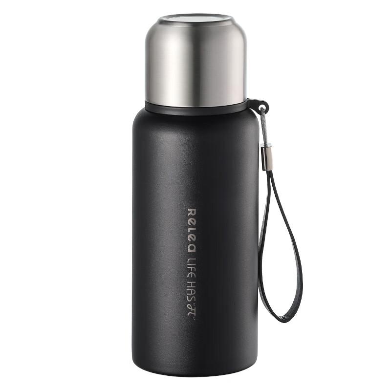 MOCOO 600ml Dark Night Black Thermos Cup