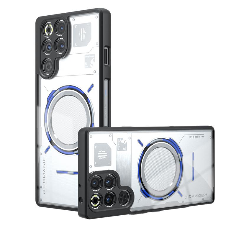 For ZTE Nubia Red Magic 11 Pro Plus Case Shockproof Frosted Skin Feel Matte PC+TPU Anti-fingerprint Transparent Cover