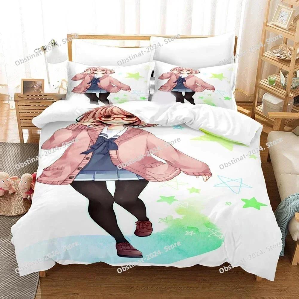 3D Beyond the Boundary Bedding Set Printed single Comforter Quilt Bed Cover Duvet Cover Pillow Case 3 Pieces Set Kids Adult Size