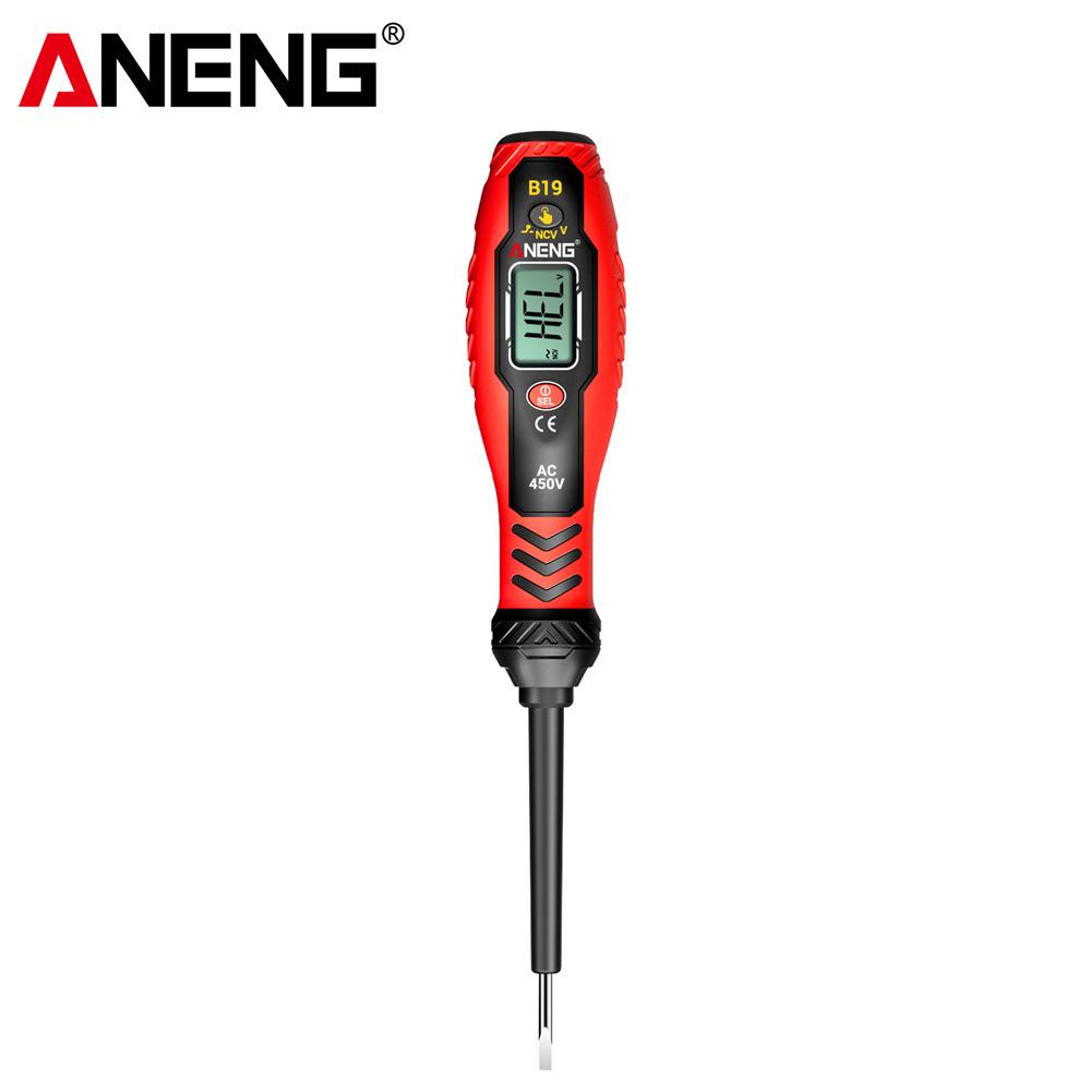 ANENG Smart Digital Voltage Tester Pen with NCV Sensing, Circuit Continuity, and Zero Fire Line Identification.