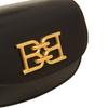 Bally Emblem Series Metal Logo Classic Vintage Leather Waist Bag Clutch Shoulder Crossbody Mini Women Bags Black 6300058
