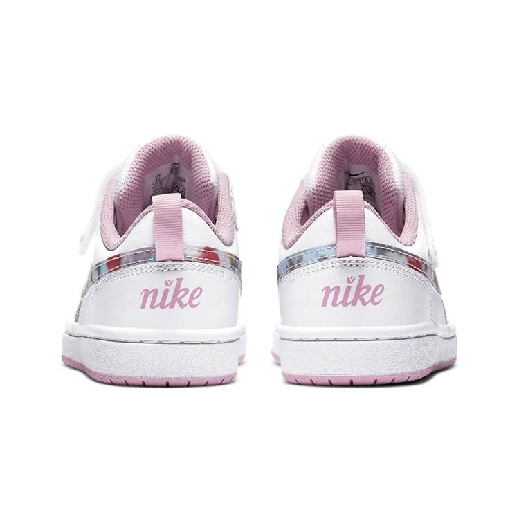 (PS) Nike Court Borough Low 2 SE 'Floral Swoosh' Kids' CZ6613-100