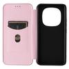 For Xiaomi Redmi Note 14 Pro 5G/Poco X7 5G Case Carbon Fiber Texture Drop-Proof PU Leather Phone Cover