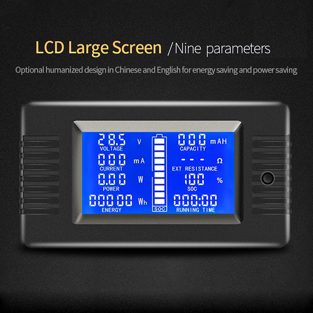 PZEM-015 0-300A Battery Testing Testing Instrument DC Voltage, Current, Power Capacity Meter Without shunt