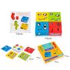 Funny EXpression Puzzle Colorful Building Blocks Educational Montessori Toys
