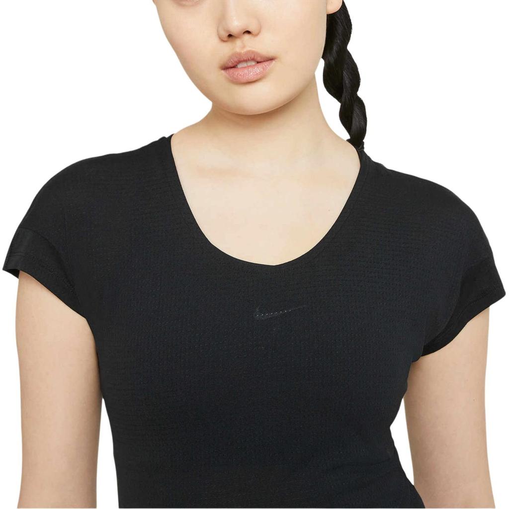 Nike Drop Shoulder Sleeve T Shirt Women's Black CZ9611-010