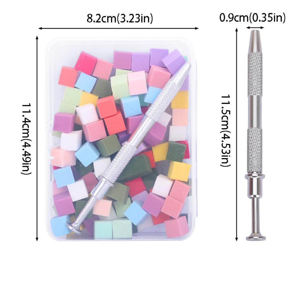 100Pcs Set Gradient Nail Brushes Gradient Color Manicure Tools  Nail Art Design цветной