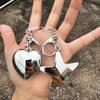 Cute Heart/Star Pendant Pendant Keychain Stylish Keyring for Women Girls Bag Charm Elegant Purse Backpack Accessory