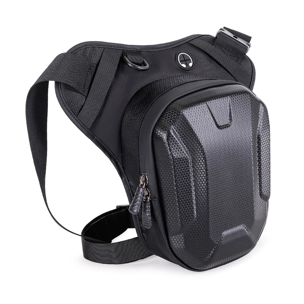Adjustable Motorcycle Leg Mounted Hard Case Organizer Polyester Storage Bag for Phone Keys tool During Long Rides