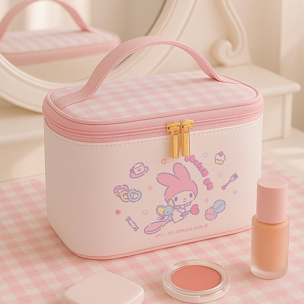 

Plaid Design Large-Capacity Women s Makeup and Toiletry Bag 22x12x14 cm