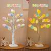 60cm Led Tree Light Battery Power Supply With Home Easter Eggs Easter Desktop Ornaments Hanging Tree Lighting Decorations Gift