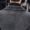 Autumn and Winter New Men's Woolen Trench Coat Slim Single-breasted Woolen Coat Medium and Long Coat