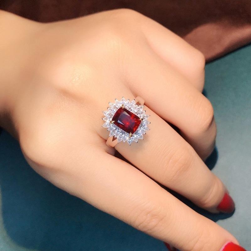 Lindon Classic Copper Alloy Zircon Ring Ladies Jewelry Wedding Promise Party Gift