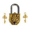 Handmade Brass Antique Padlock (Lock): Hanuman Bajrangbali