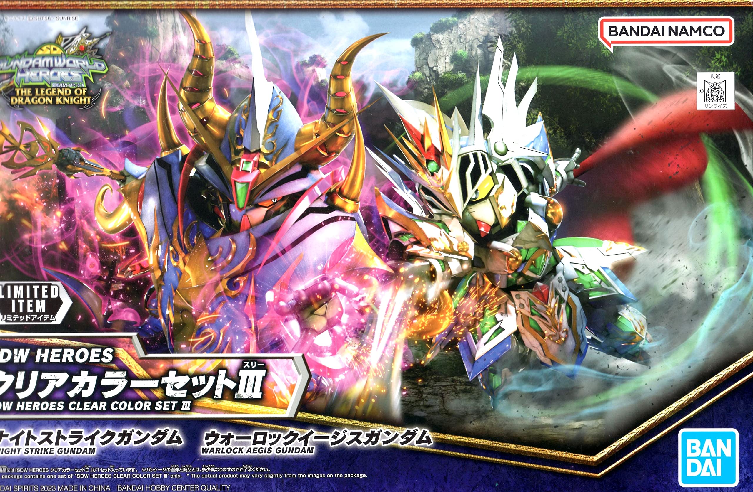 

SDW HEROES Clear Color Set III Strike Gundam Warlock Aegis SD Gundam World Heroes [Ограничено событием] (Ночь + Гандам)