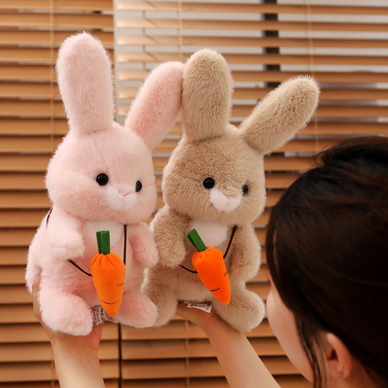 Adorable Plush Bunny Stuffed Animal Toy Ultra Soft Cuddly Rabbit Pillow Gift